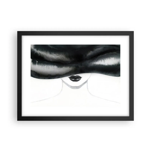 Poster in einem schwarzem Rahmen - Ein sinnliches Geheimnis - 40x30 cm