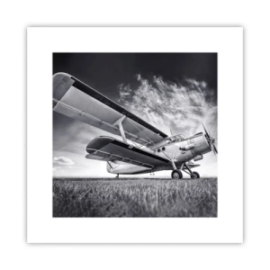 Poster - Der geflügelte Wanderer - 30x30 cm