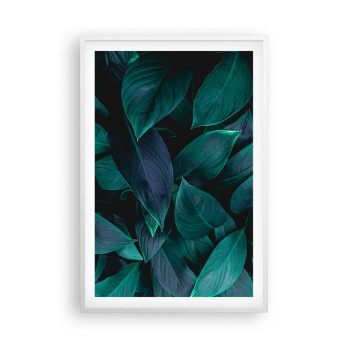 Poster in einem weißen Rahmen - Grün in sich selbst - 61x91 cm