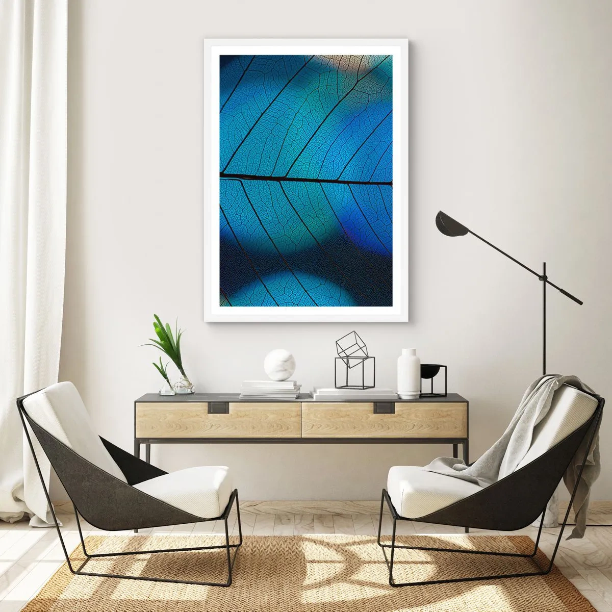 Poster in einem weißen Rahmen - Komplizierte Konstruktion - 30x40 cm