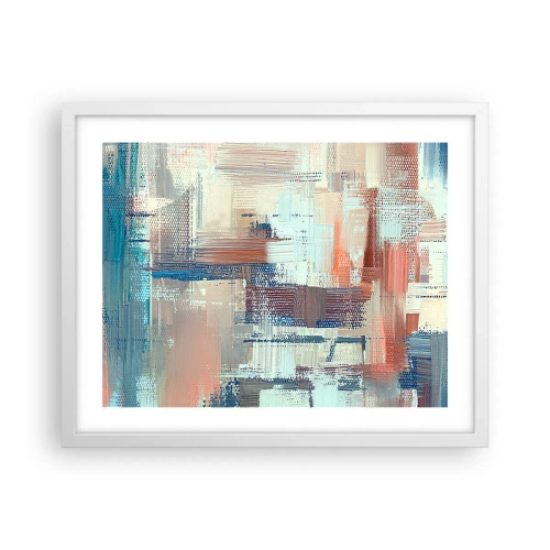 Poster in einem weißen Rahmen - Zum Licht kommen - 50x40 cm