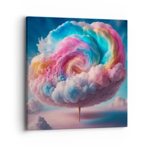 Bild auf Leinwand - Leinwandbild - Traum von einem Vergnügungspark - 30x30 cm