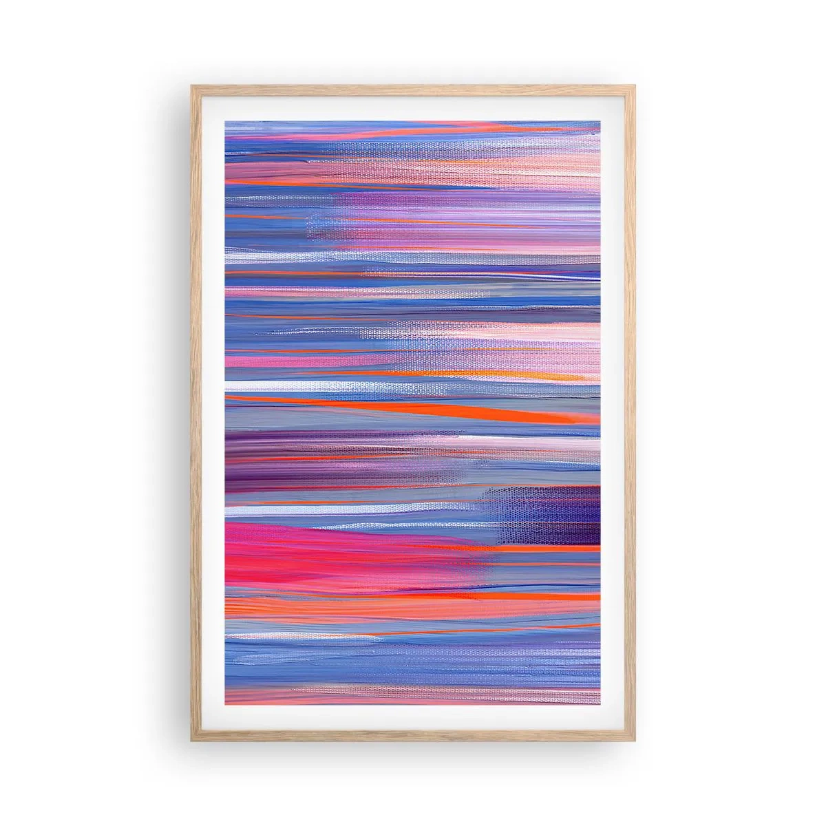 Poster in einem Rahmen aus heller Eiche - Aufstieg zum Regenbogen - 61x91 cm