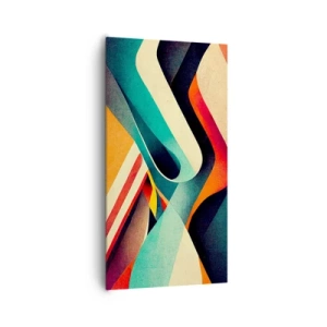 Bild auf Leinwand - Leinwandbild - Intensive Komposition - 65x120 cm