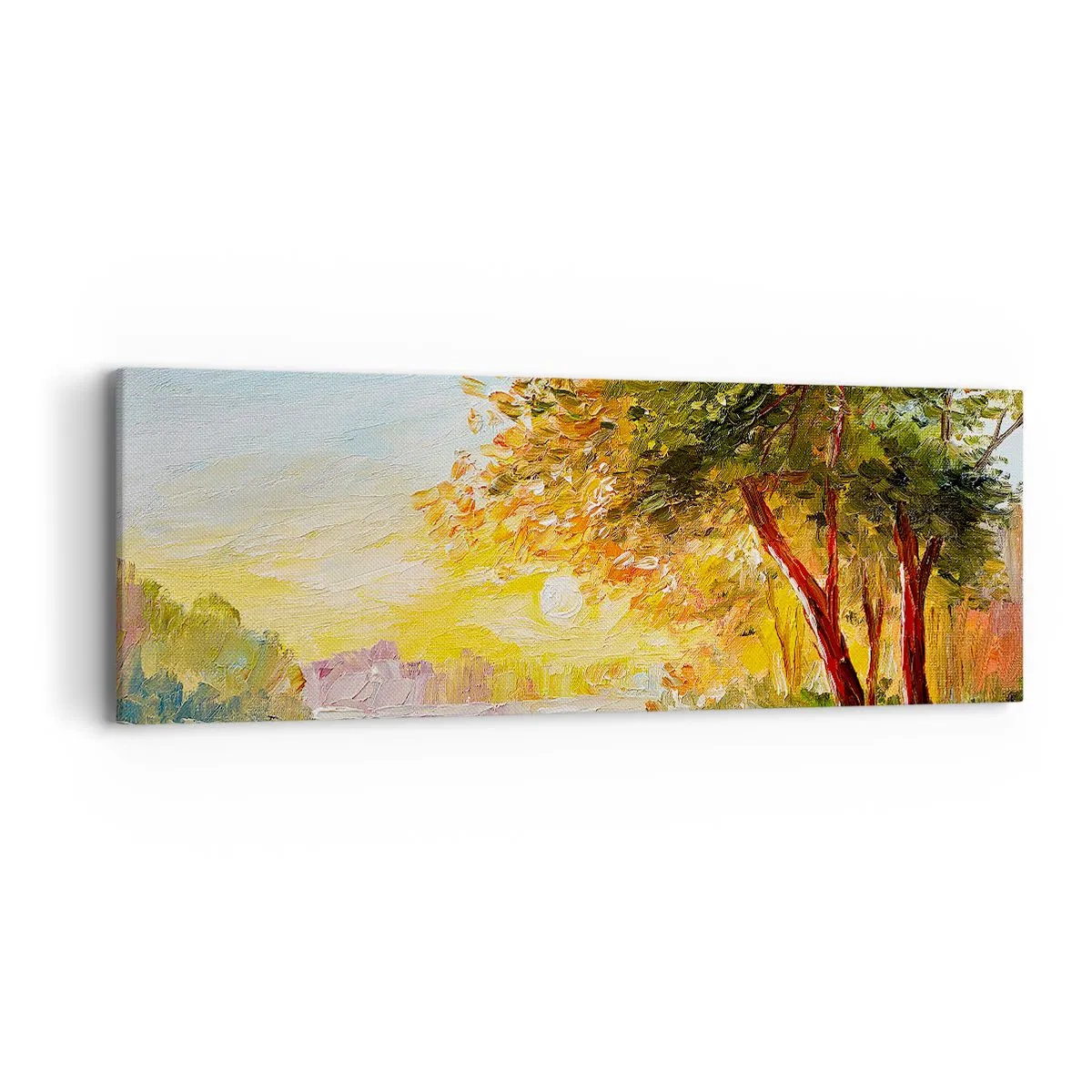 Bild auf Leinwand - Leinwandbild - Et in Arcadia ego - 90x30 cm