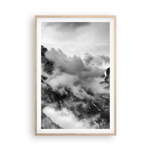 Poster in einem Rahmen aus heller Eiche - Schön und grausam - 61x91 cm