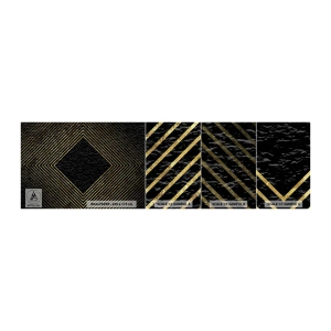 Fototapeten Muster Selbstklebend Deluxe Sticker - Geometrie im glamourösen Stil - Art Deco, Modern, Glanz - 100x30 cm