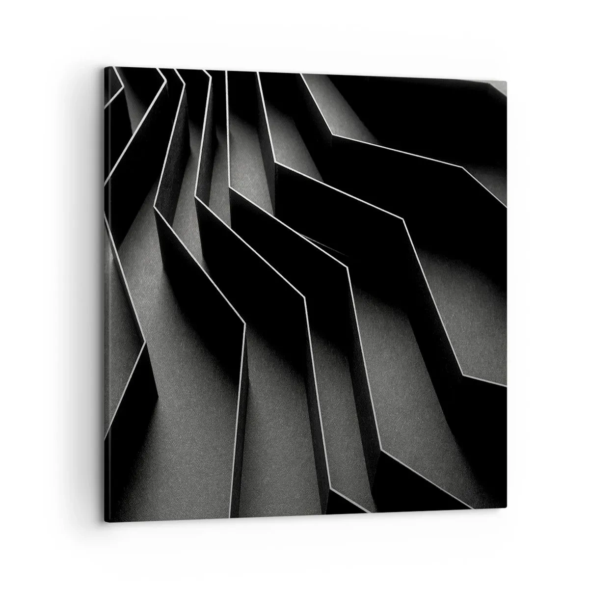 Bild auf Leinwand - Leinwandbild - Räumliche Ordnung - 50x50 cm