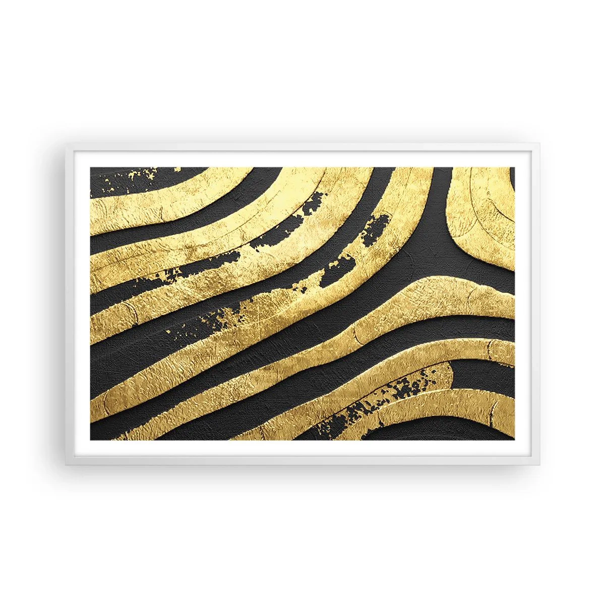 Poster in einem weißen Rahmen - Alles fließt - 91x61 cm