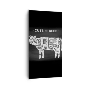 Bild auf Leinwand - Leinwandbild - Metzger Grundierung - 65x120 cm