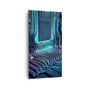 Bild auf Leinwand - Leinwandbild - Ich denke nur… - 65x120 cm