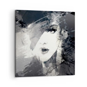 Bild auf Leinwand - Leinwandbild - Hinter einem grauen Schleier - 50x50 cm
