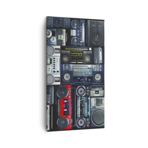 Bild auf Leinwand - Leinwandbild - Sehnsucht nach den 1980er Jahren - 45x80 cm