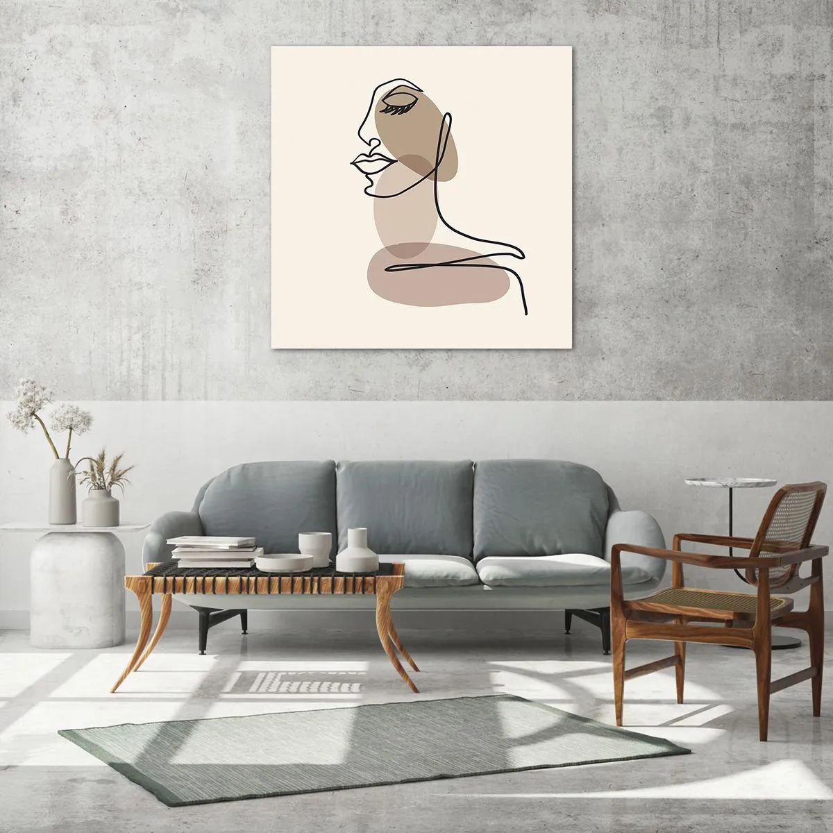 Glasbild - Bild auf glas - Sich selbst zugehört - 70x70 cm