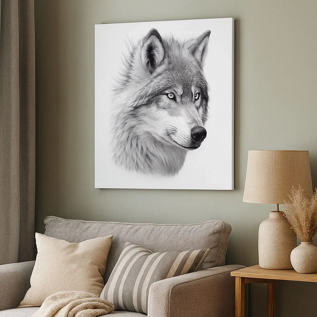 Bild auf Leinwand - Leinwandbild - Alpha – ohne Zweifel - 30x30 cm