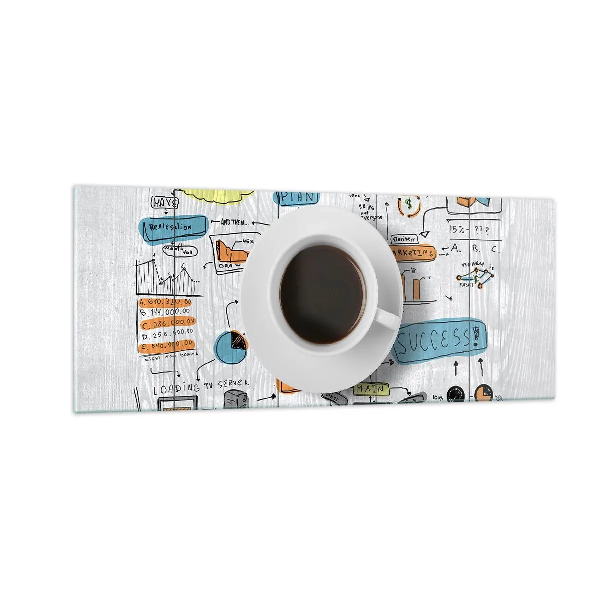 Glasbild - Bild auf glas - Zeit für eine Pause - 100x40 cm