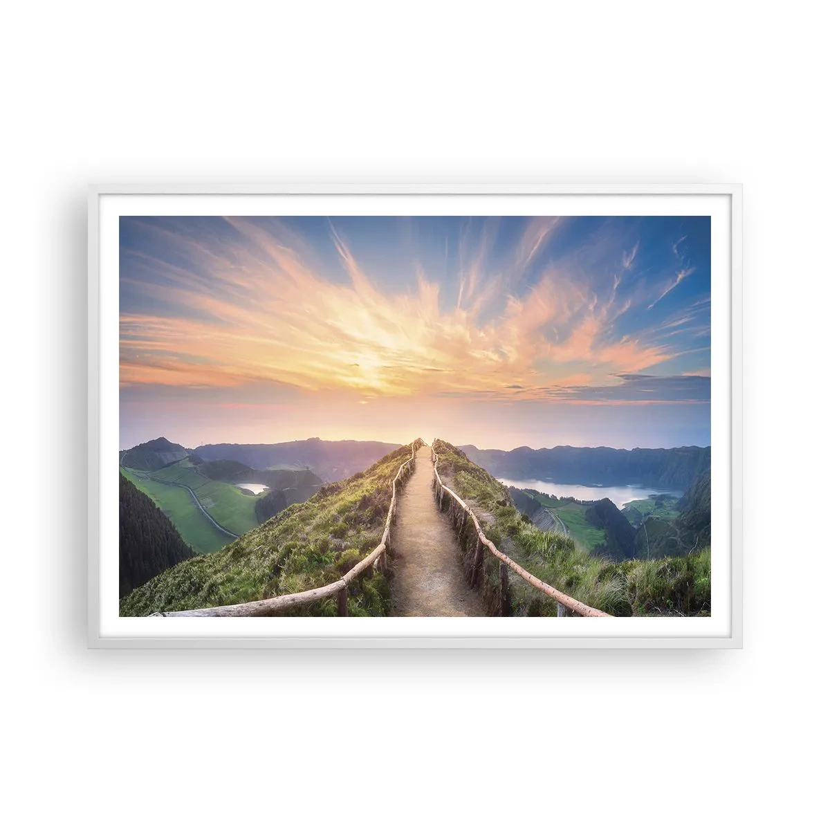 Poster in einem weißen Rahmen - Nah am Himmel - 100x70 cm