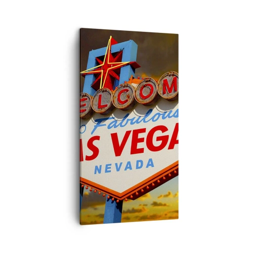 Bild auf Leinwand - Leinwandbild - Für ein Lächeln des Schicksals - 45x80 cm