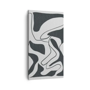 Bild auf Leinwand - Leinwandbild - Abstraktes Spiel im Labyrinth - 45x80 cm