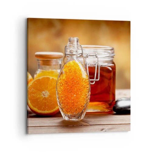 Bild auf Leinwand - Leinwandbild - Sonnige Aromen und Düfte - 70x70 cm