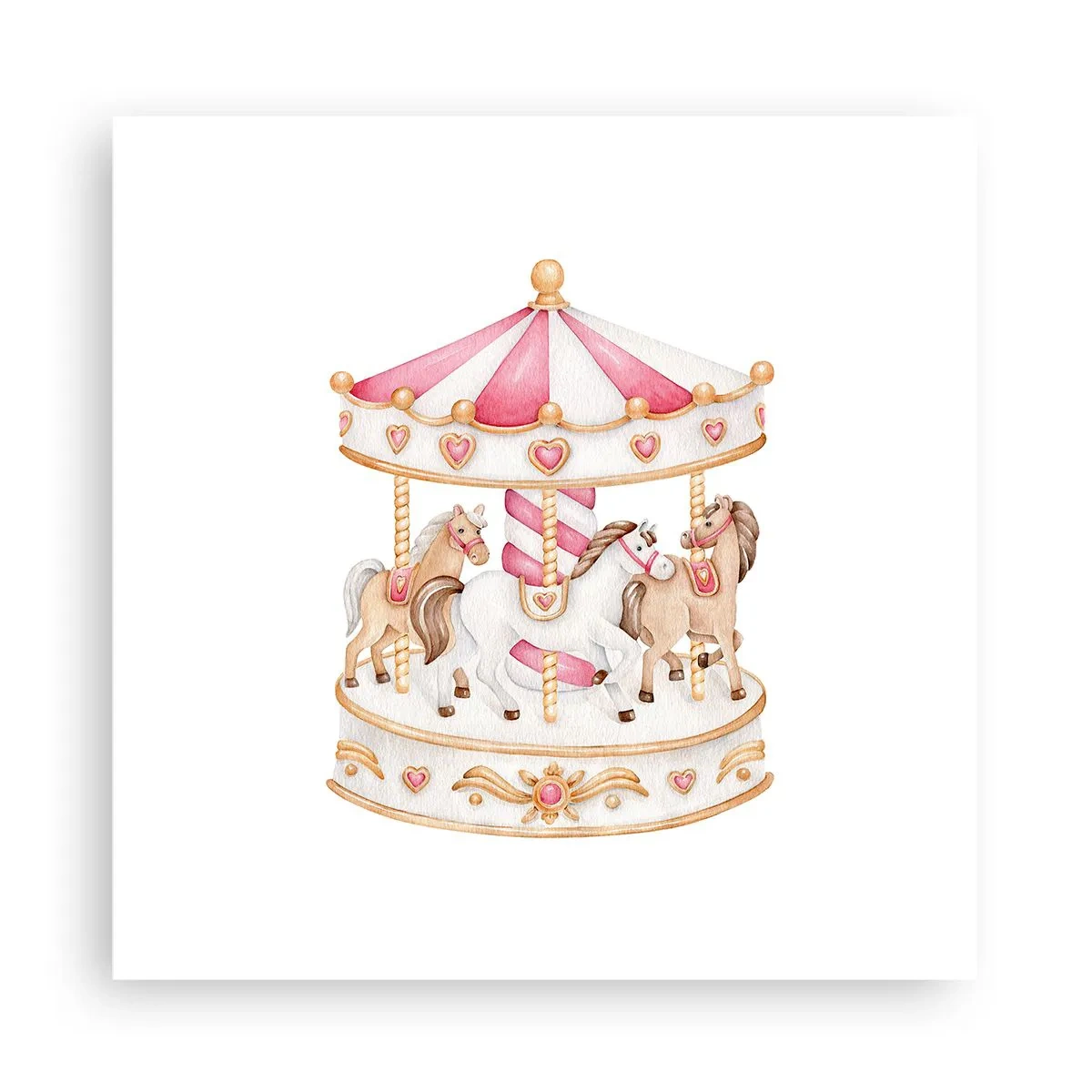 Poster - Süße Welt der Kindheit - 30x30 cm