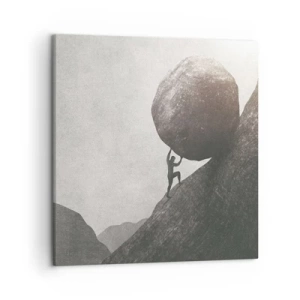 Bild auf Leinwand - Leinwandbild - Ich glaube wider alle Hoffnung - 50x50 cm