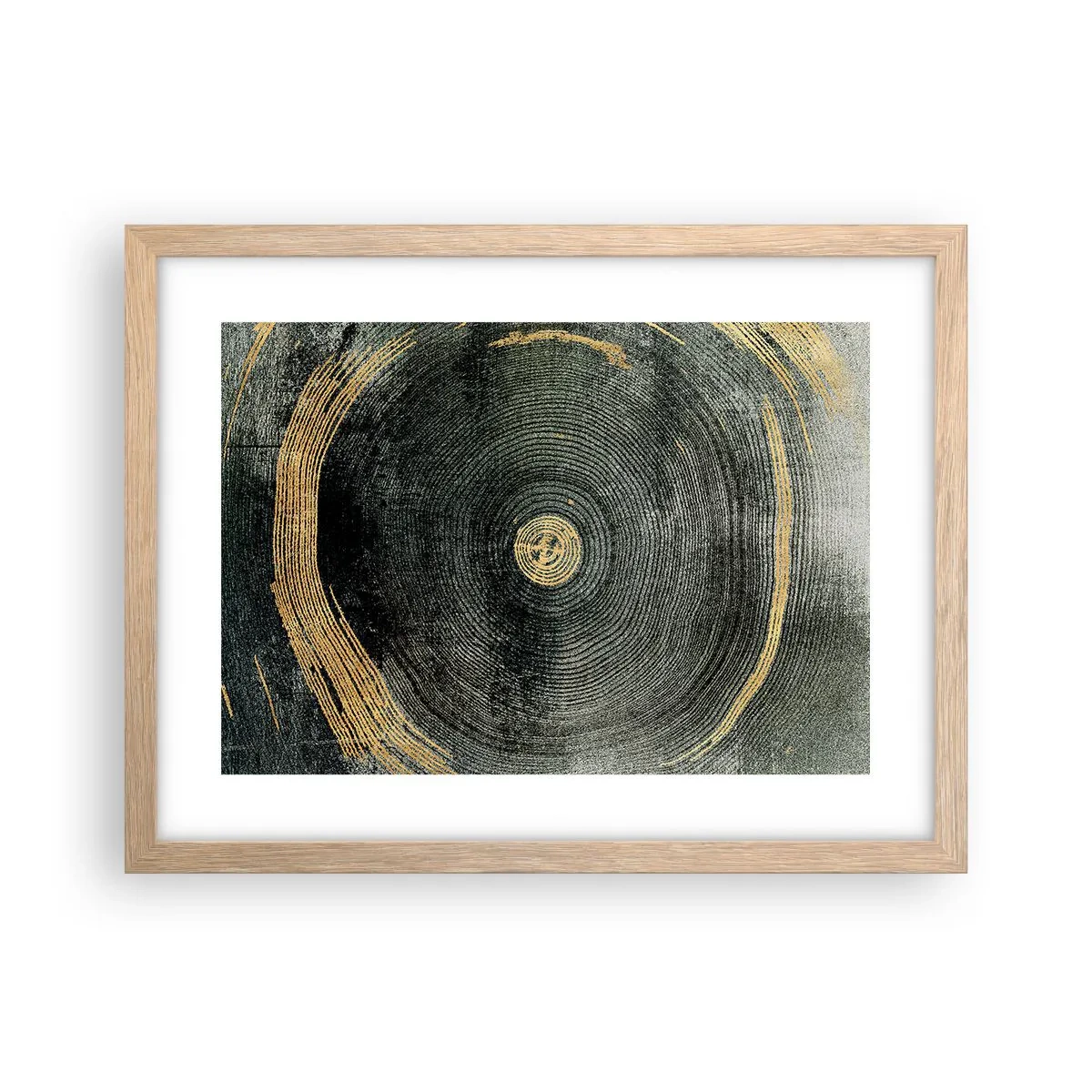 Poster in einem Rahmen aus heller Eiche - Veränderung und Beständigkeit - 40x30 cm