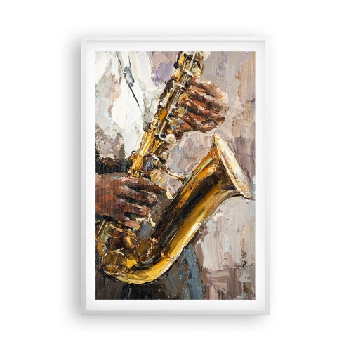 Poster in einem weißen Rahmen - Zeit fürs Solo - 61x91 cm