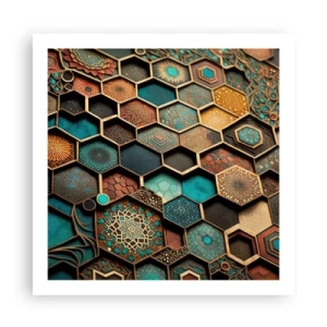 Poster - Arabische Ornamente – Variation - 60x60 cm