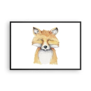 Poster in einem schwarzem Rahmen - Fuchsstimmungen - 91x61 cm