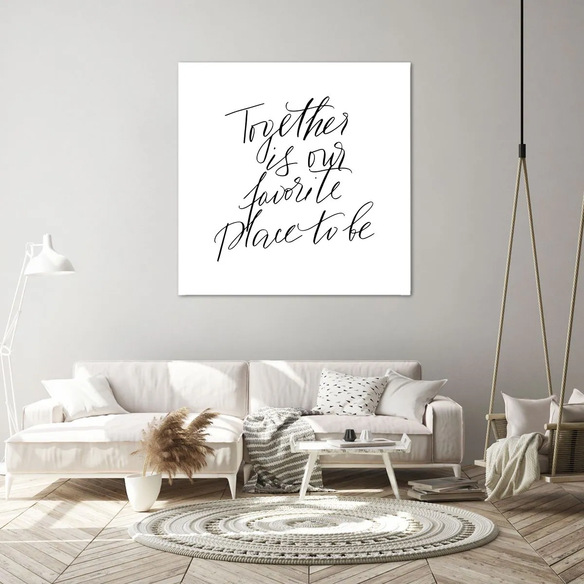 Bild auf Leinwand - Leinwandbild - Fühlst du das auch? - 70x70 cm