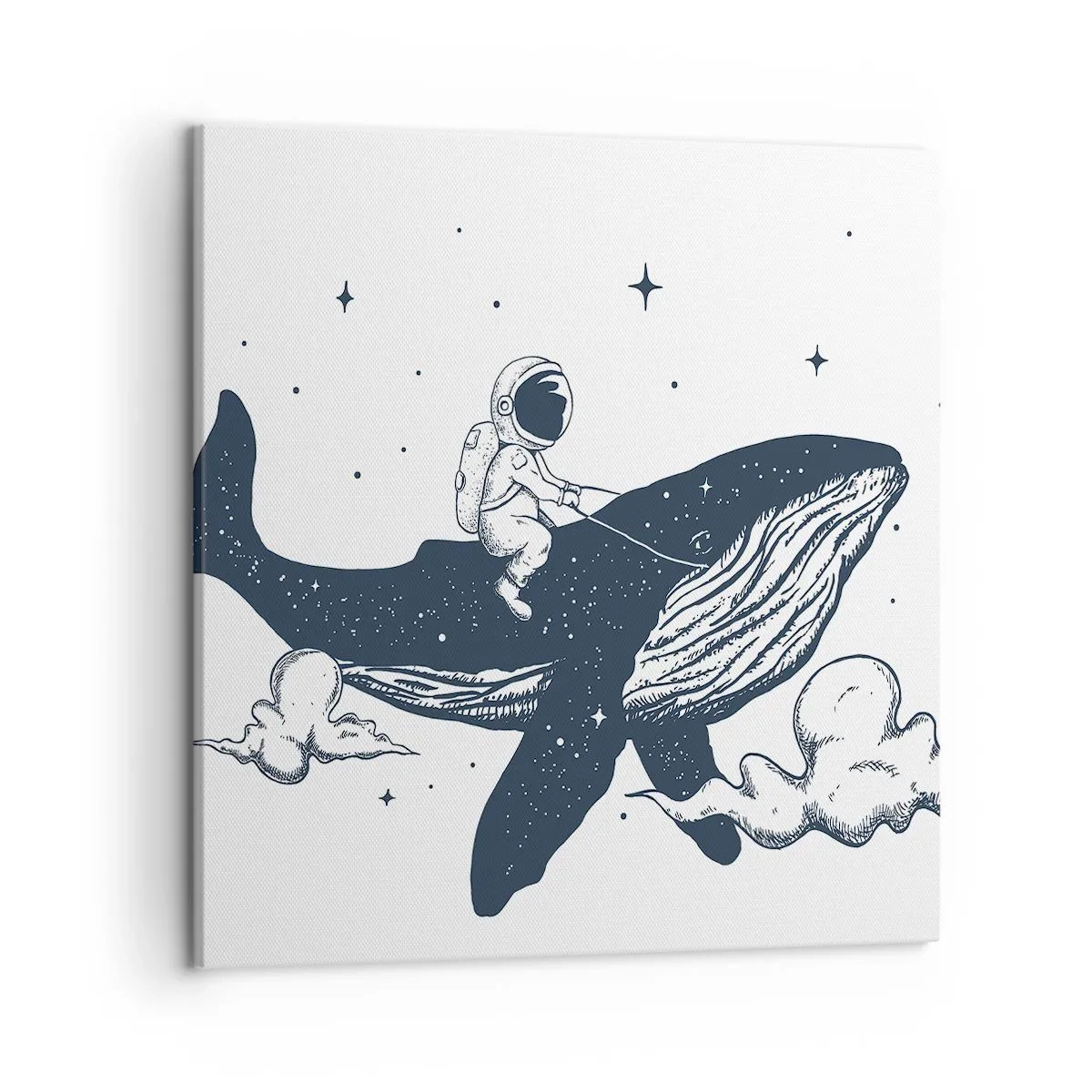 Bild auf Leinwand - Leinwandbild - Weltraumabenteuer - 50x50 cm