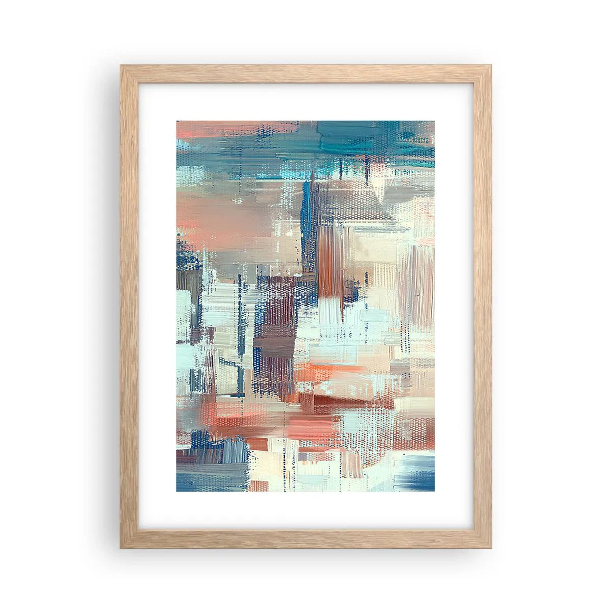 Poster in einem Rahmen aus heller Eiche - Zum Licht kommen - 30x40 cm