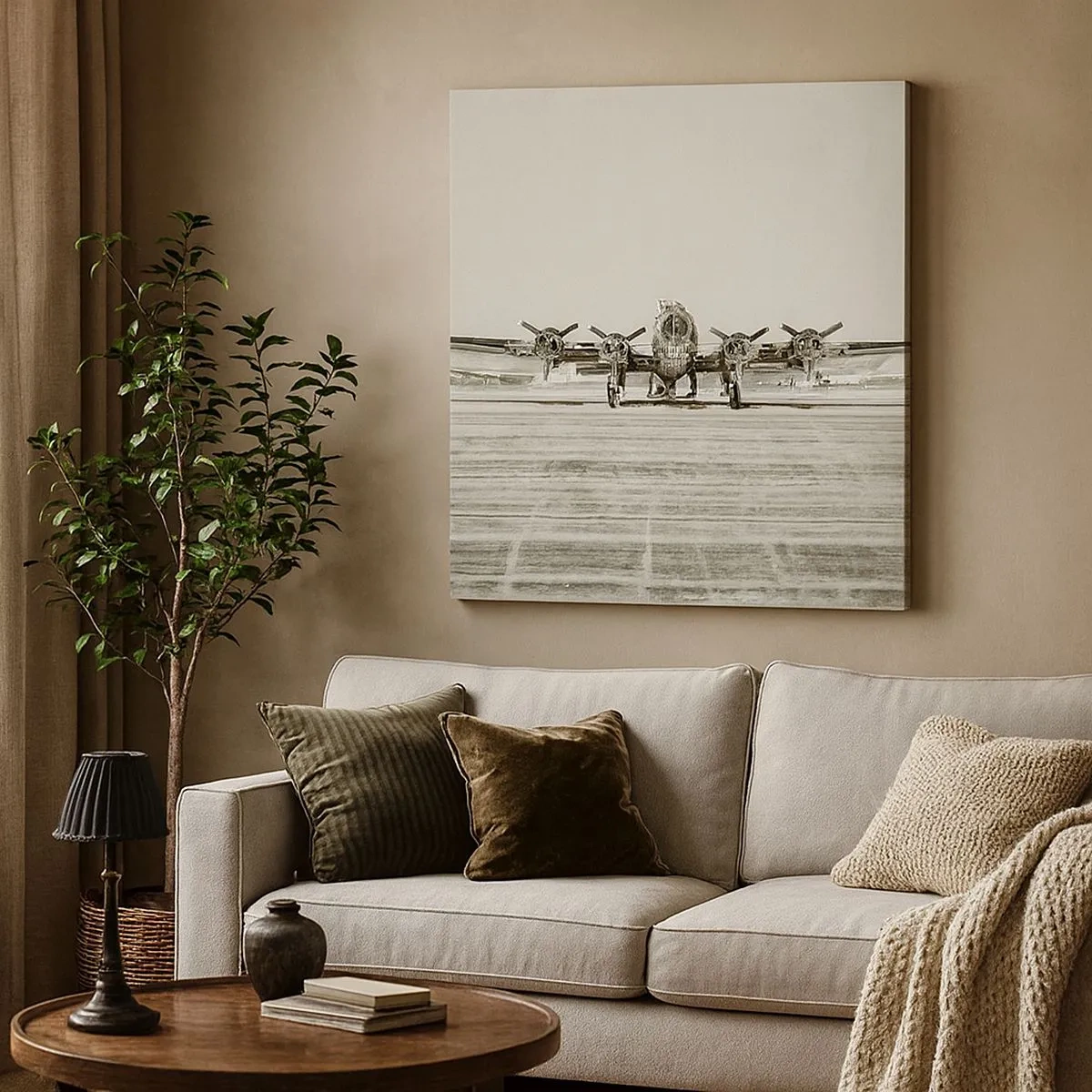 Bild auf Leinwand - Leinwandbild - Wie immer bereit - 30x30 cm