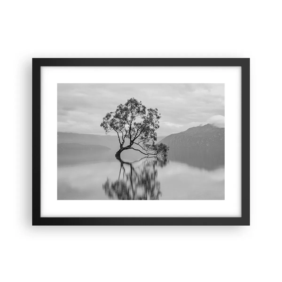 Poster in einem schwarzem Rahmen - Es gibt so ein Land - 40x30 cm