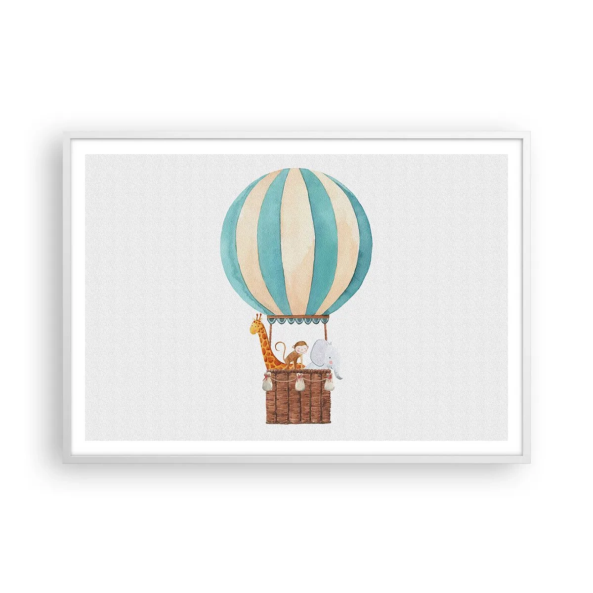 Poster in einem weißen Rahmen - Fantastische Reise - 100x70 cm