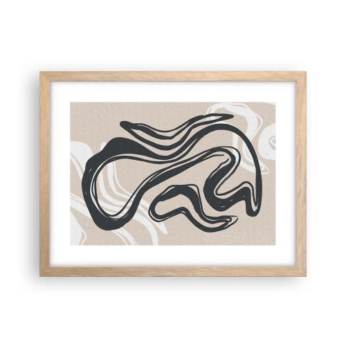 Poster in einem Rahmen aus heller Eiche - Vervielfachter Ausdruck - 40x30 cm