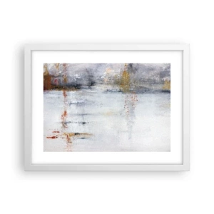 Poster in einem weißen Rahmen - Hinter dem Luftvorhang - 40x30 cm