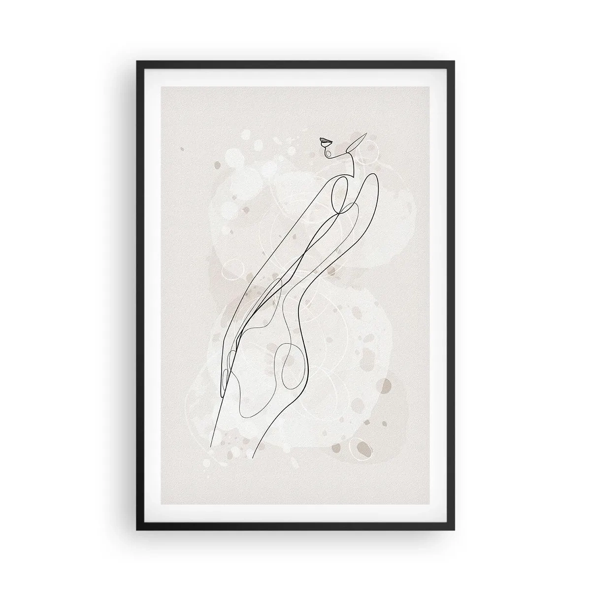 Poster in einem schwarzem Rahmen - Der Blick schweift - 61x91 cm