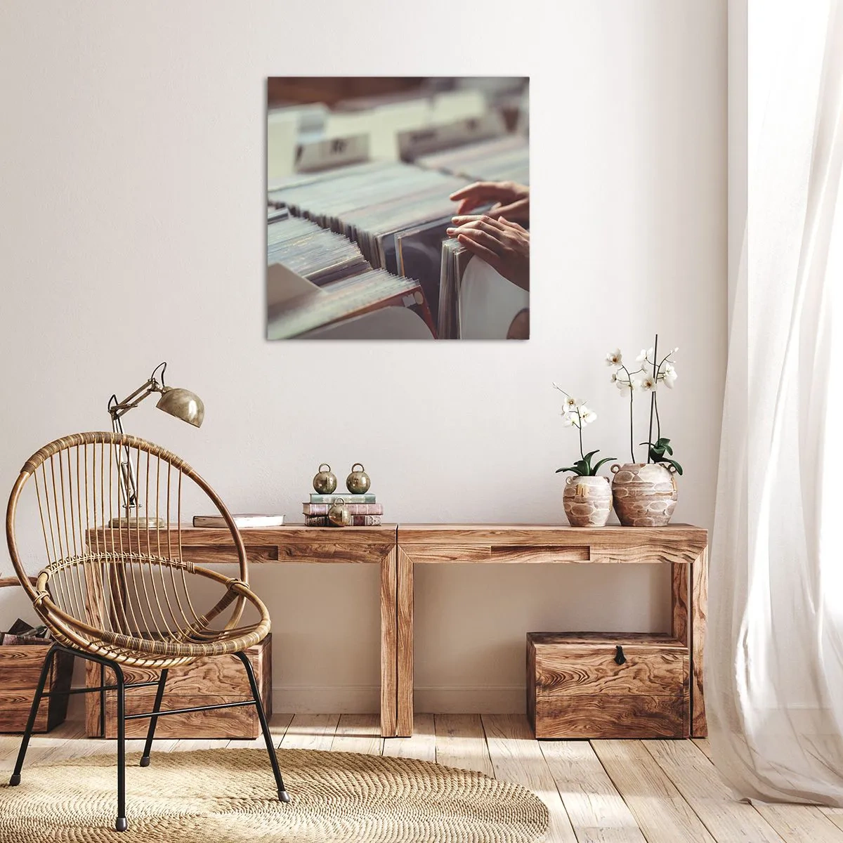 Bild auf Leinwand - Leinwandbild - Auf der Suche nach Emotionen - 40x40 cm