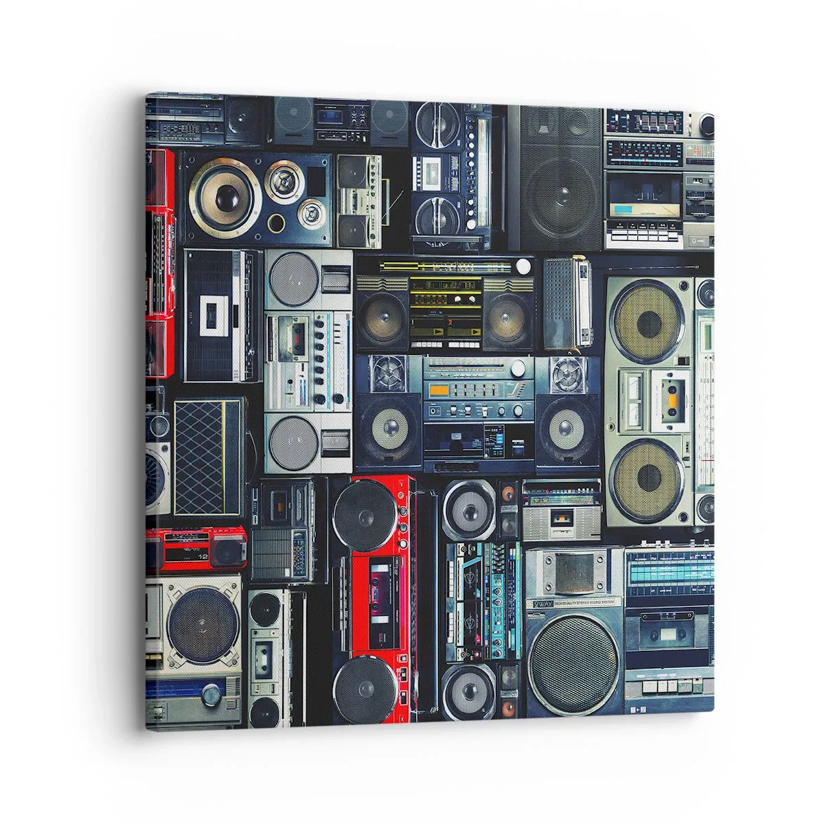 Bild auf Leinwand - Leinwandbild - Sehnsucht nach den 1980er Jahren - 30x30 cm