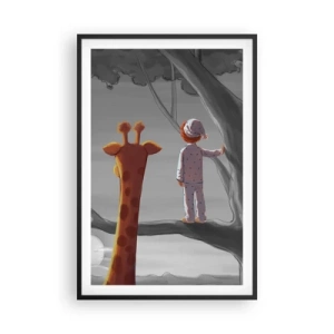 Poster in einem schwarzem Rahmen - Das passiert wirklich - 61x91 cm