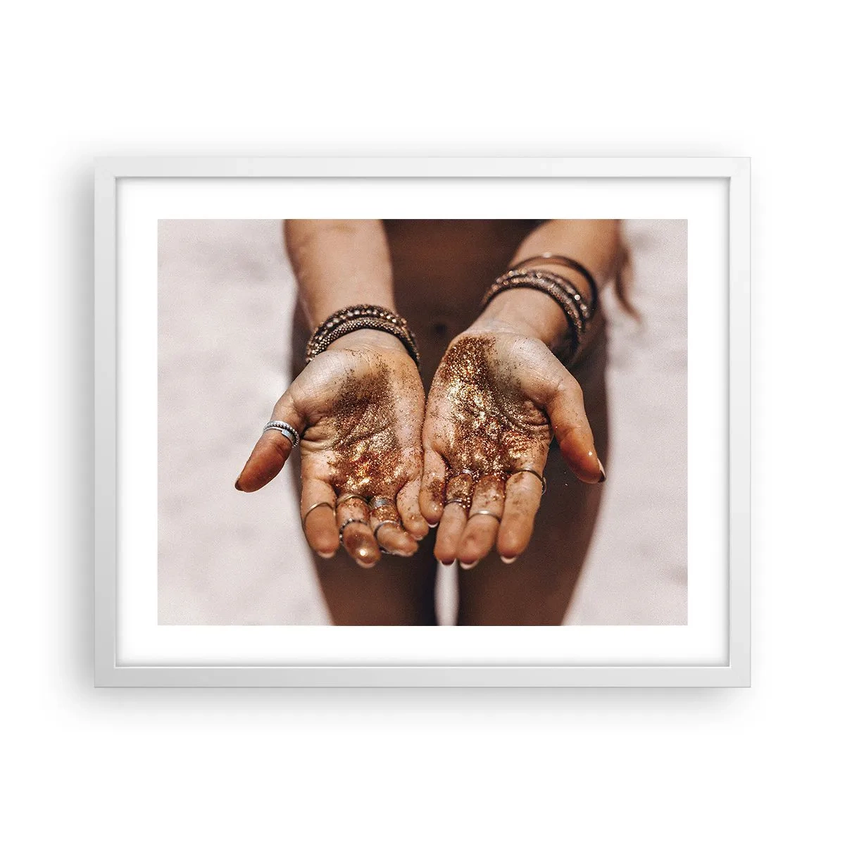 Poster in einem weißen Rahmen - Ein Geschenk für dich - 50x40 cm