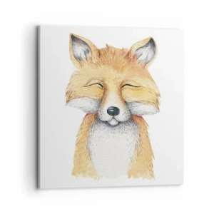 Bild auf Leinwand - Leinwandbild - Fuchsstimmungen - 70x70 cm