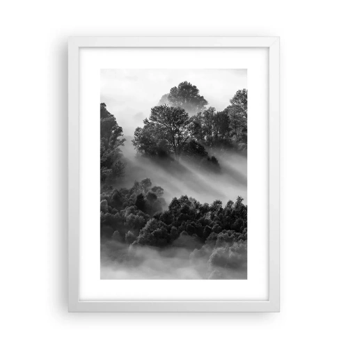 Poster in einem weißen Rahmen - Aufstehend aus dem Schlaf - 30x40 cm