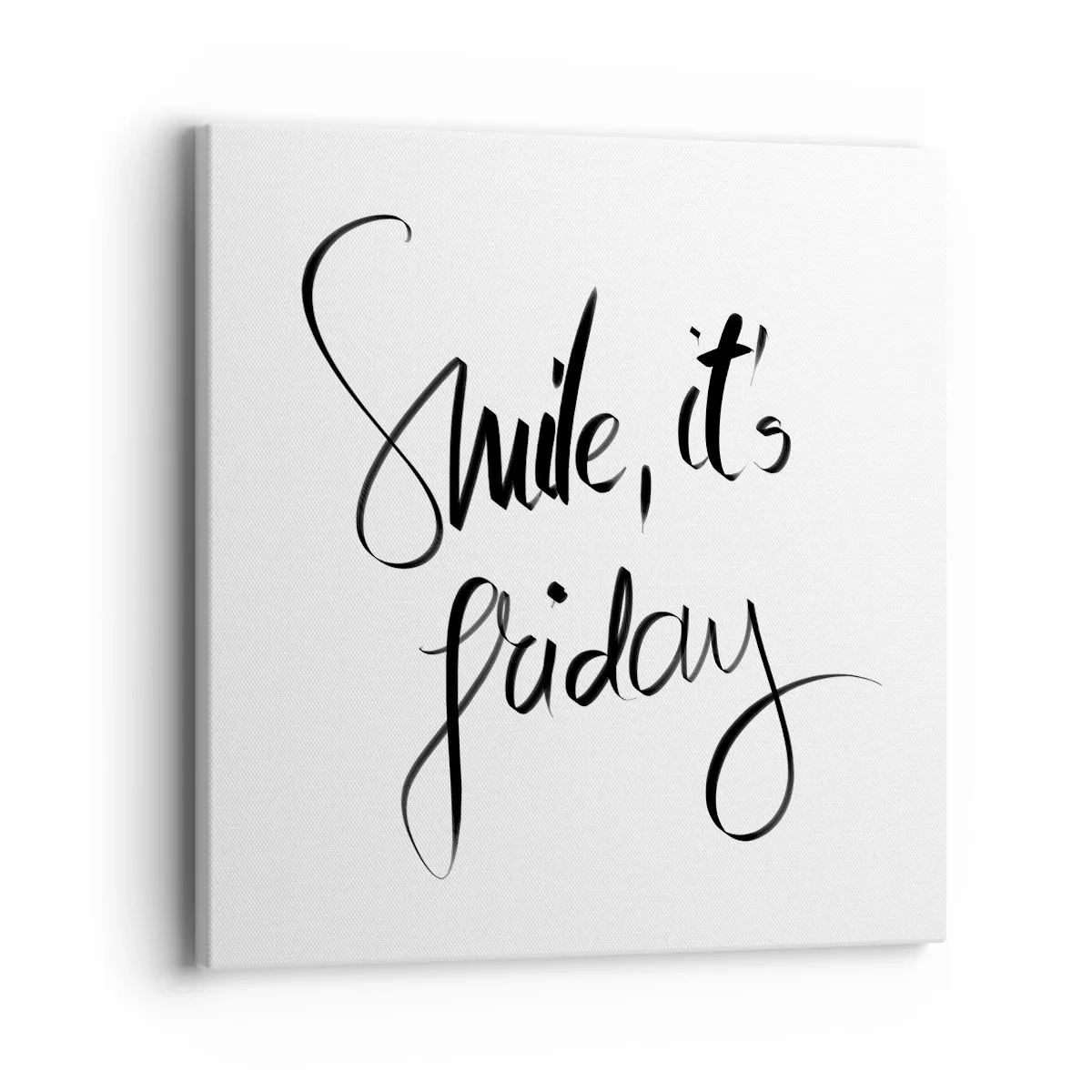 Bild auf Leinwand - Leinwandbild - Echte Freude - 40x40 cm