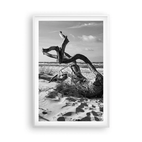 Poster in einem weißen Rahmen - Meeresskulptur - 61x91 cm
