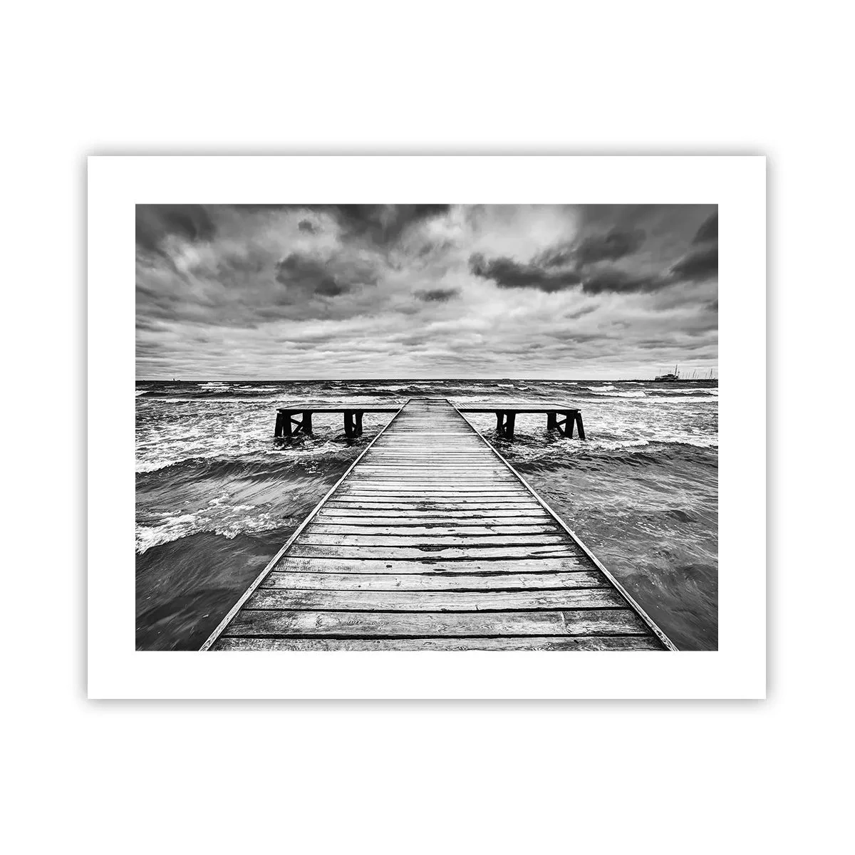 Poster - Ich warte darauf, dass der Wind wegjagt... - 50x40 cm