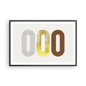 Poster in einem schwarzem Rahmen - Oooh! - 91x61 cm