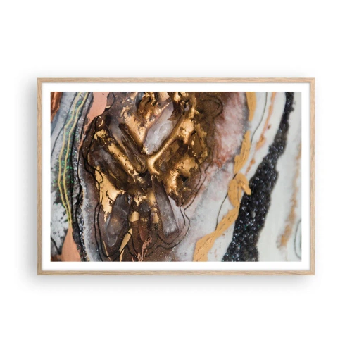 Poster in einem Rahmen aus heller Eiche - Das Element der Erde - 100x70 cm